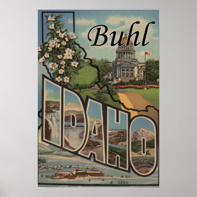 Buhl, IdahoLarge Letter ScenesBuhl, ID Poster (Front)