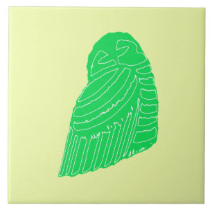 BUHO HELADO in LIME tile