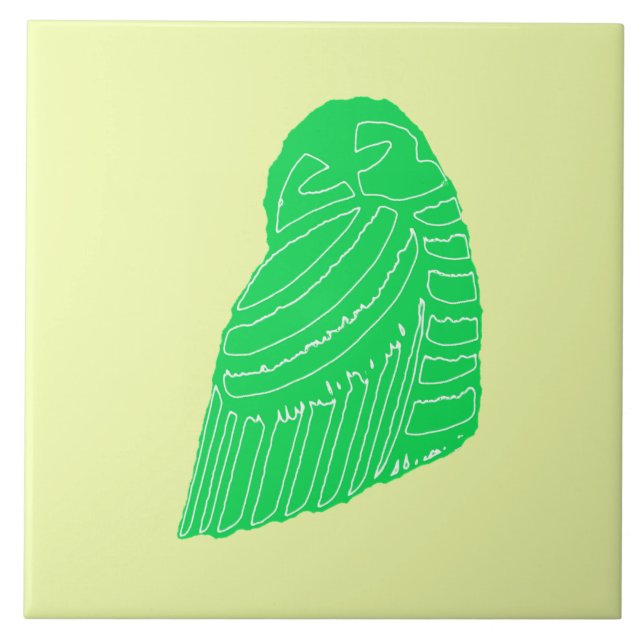 BUHO HELADO in LIME tile (Front)