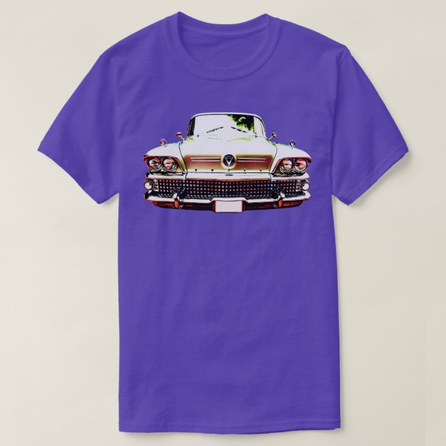 Buick Riviera 1950s American classic high contrast T-Shirt (Design Front)