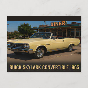 Buick Skylark Convertible 1965 Postcard