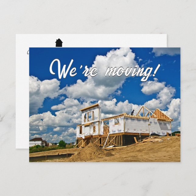 Buidling a New House Moving Announcement (Front/Back)