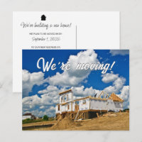 Buidling a New House Moving Announcement
