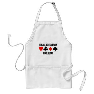 Build A Better Brain Play Bridge (Card Suits) Standard Apron