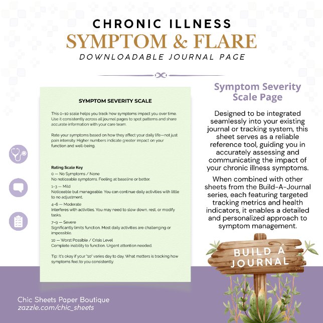 Build-A-Journal Chronic Illness Symptoms & Flares Poster (Creator Uploaded)