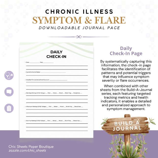 Build-A-Journal Chronic Illness Symptoms & Flares Poster (Creator Uploaded)