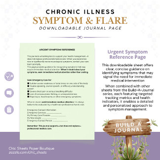 Build-A-Journal Chronic Illness Symptoms & Flares Poster
