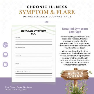 Build-A-Journal Chronic Illness Symptoms & Flares Poster