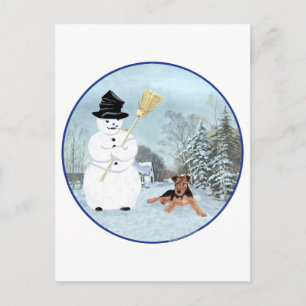 Build a Snowman Postcard