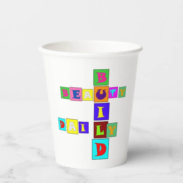 BUILD BEAUTY DAILY Paper cup (Front)