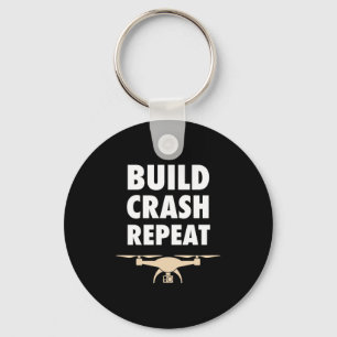 Build Crash Repeat Drone Key Ring