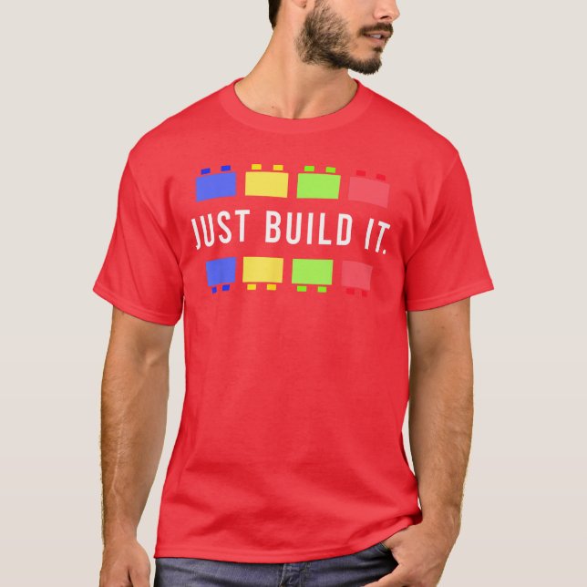 Build It Master Builder Construction Building Bloc T-Shirt (Front)
