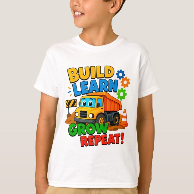 🌱 Build Learn Grow Kid Gift ⭐ T-Shirt (Front)
