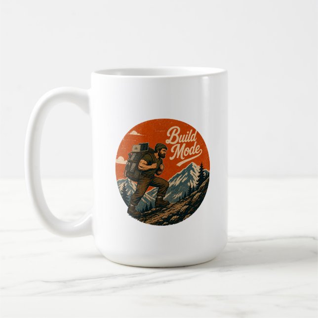 Build Mode Vintage Tech Adventure Mug (Left)