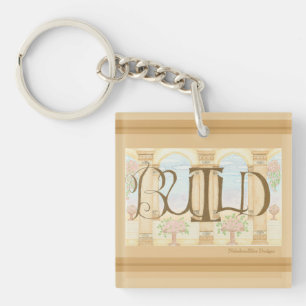 BUILD Square Keychain