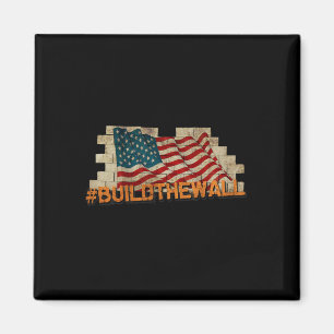 Build The Wall' Pro-trump Melt The Snowflakes1  Magnet