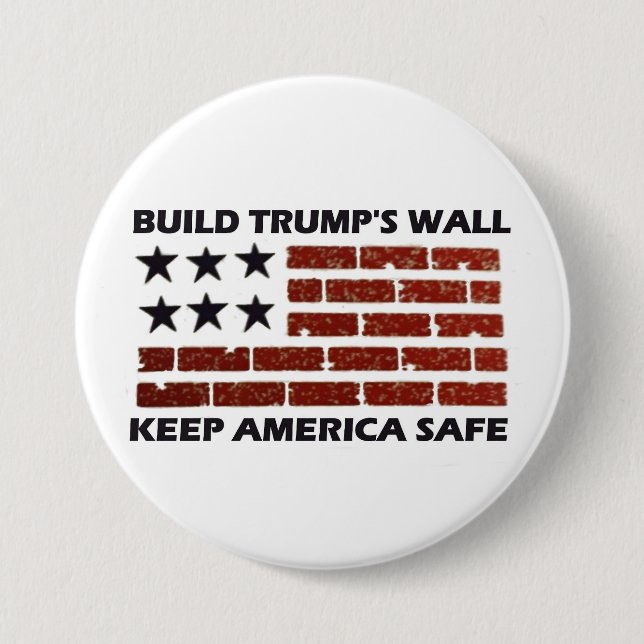Build Trump's Wall 7.5 Cm Round Badge (Front)