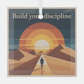 Build Your Discipline Glass Tree Decoration