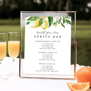 Build Your Own Spritz Bar Drink Station Sign