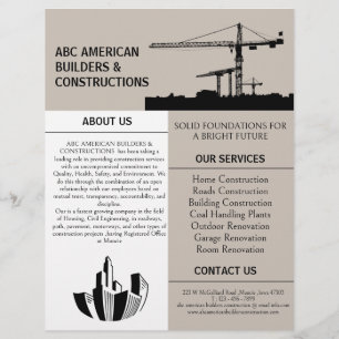 Builder & Construction Advertising Promotional Flyer