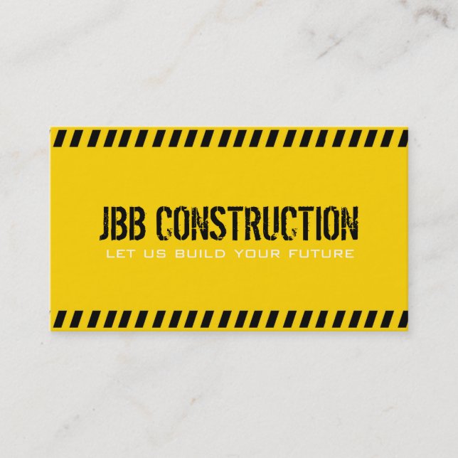Builder Construction Architect Engineer Business Card (Front)