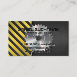 Builder Construction Circular Saw Business Card