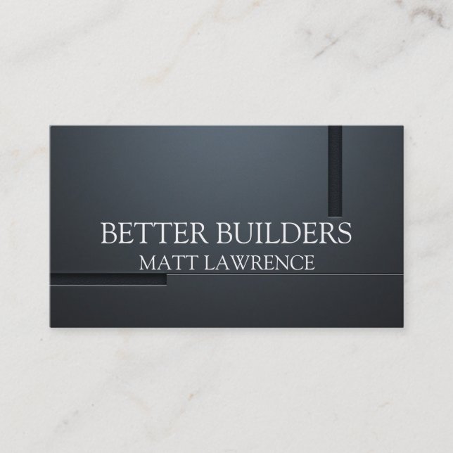 Builder General Contractor Construction Business Card (Front)