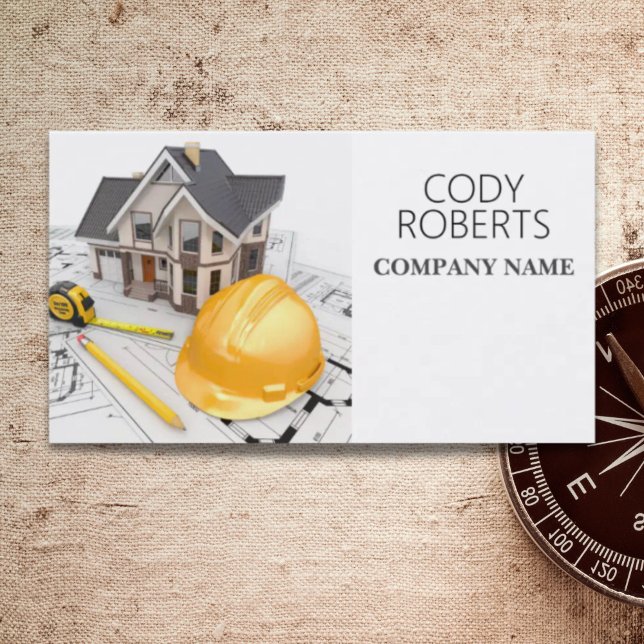 Builder Handyman Architect Contractor Construction Business Card (Builder Handyman Architect Contractor Construction Business Card)