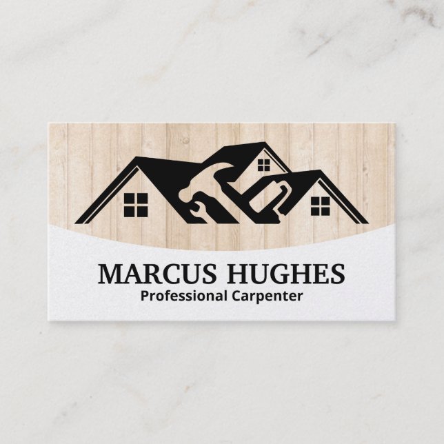 Builder | Hardwood Panels | Home Tools Business Card (Front)