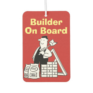 Builder On Board Builder's Van Car Air Freshener