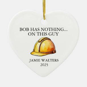 Builder Ornament Construction Worker Gift