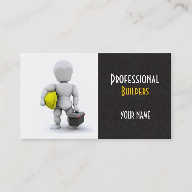 Builders/Construction Business Card (Front)