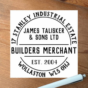 Builders Merchant Rubber Stamp