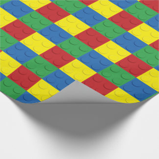 Building Block 4 Colours Wrapping Paper