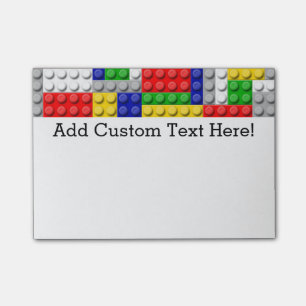 Building Block Boy's Birthday Party Post-it Notes