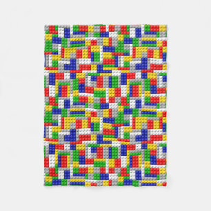 Building Block Boy's Favourite Toy Fleece Blanket