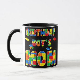 Building Block Mum Of Birthday Boy Mug