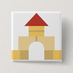 building blocks 15 cm square badge