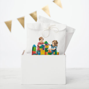 Building Blocks at the Birthday Bash Favour Bags
