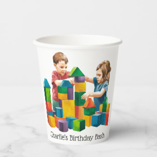 Building Blocks at the Birthday Bash Paper Cups