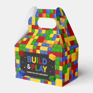 Building Blocks Birthday Party Favor Box
