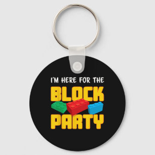 Building Blocks Block Party Pre-k Men Women Kids  Key Ring