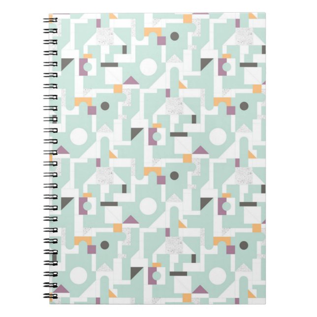 Building Blocks - blue Spiral Notebook (Front)
