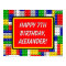 Building Blocks Bricks Boy's Birthday Party Banner