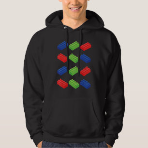 Building Blocks Bricks Master Builder Bricklayer E Hoodie