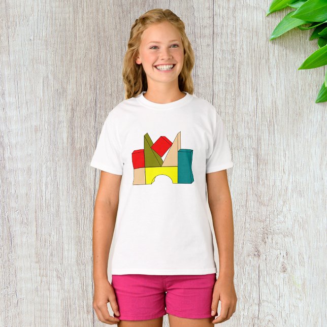 Building Blocks Girls T-Shirt (Creator Uploaded)