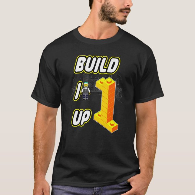 Building Blocks Motif Build It Up T-Shirt (Front)