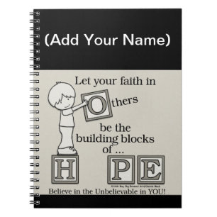 Building Blocks of HOPE-Personalise Spiral Notebook