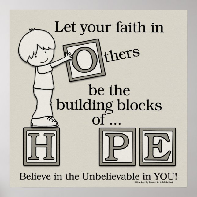 Building Blocks of HOPE Poster (Front)