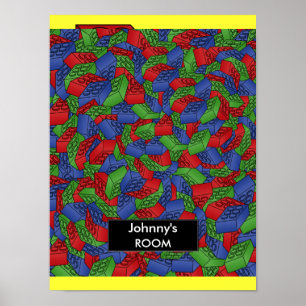 Building blocks Poster For a Kid's Room